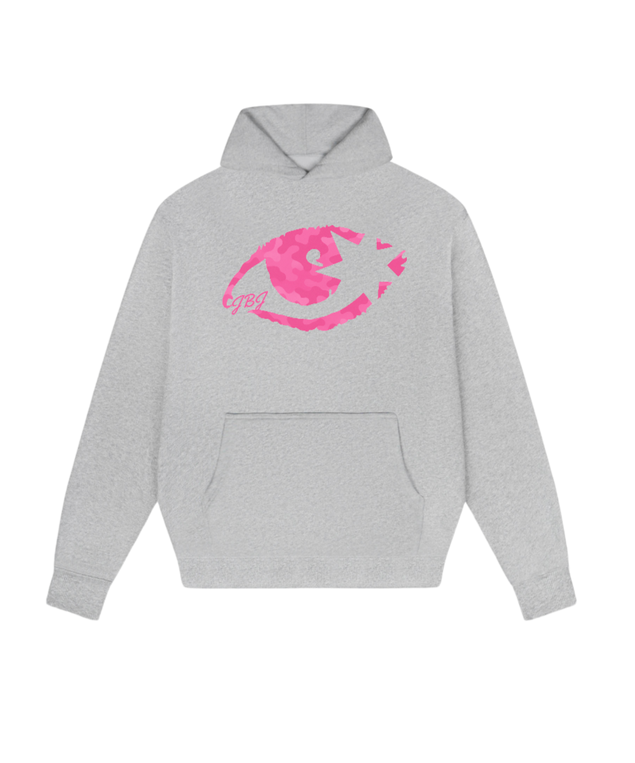 EYE CAMO HOODIE PINK